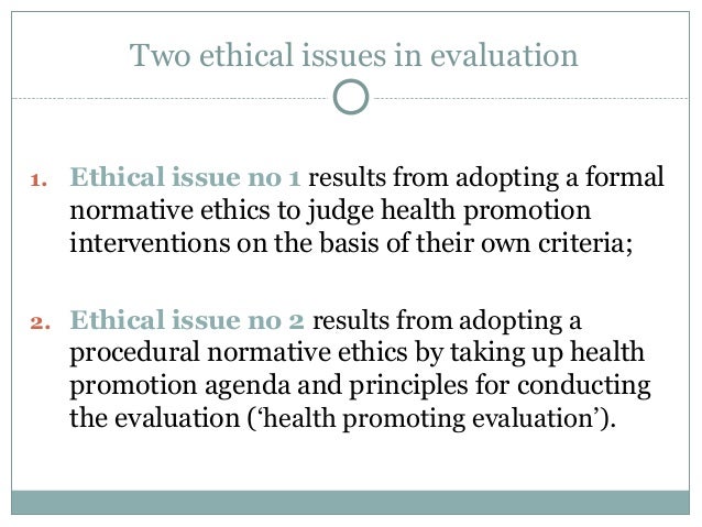 ethical evaluation framework program evaluators and ethical challenges